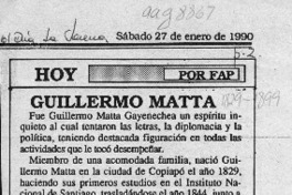 Guillermo Matta  [artículo] Fap.