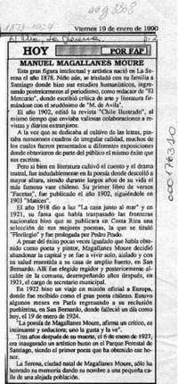 Manuel Magallanes Moure  [artículo] Fap.