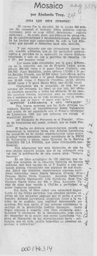 Mosaico  [artículo] Abelardo Troy.