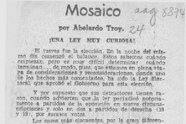 Mosaico  [artículo] Abelardo Troy.