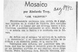 Mosaico  [artículo] Abelardo Troy.