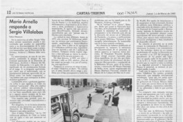 Mario Arnello responde a Sergio Villlalobos  [artículo] Mario Arnello Romo.