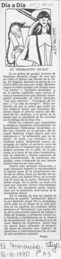 El "hermanito" de hoy  [artículo] Pepys.