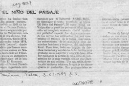 El niño del pasaje  [artículo] Alberto Arraño.