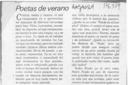 Poetas de verano  [artículo] Andrés Gallardo.