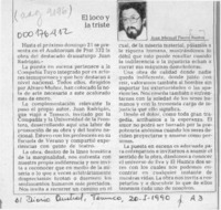 El loco y la triste  [artículo] Juan Manuel Fierro Bustos.