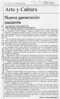 Nueva generación naciente  [artículo] Mario Tomás Schilling F.