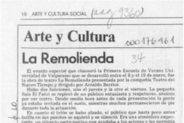 La remolienda  [artículo] Isabel Barrientos Díaz.