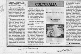 Priapina  [artículo] Angélica Rivera.