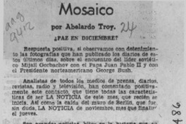 Mosaico  [artículo] Abelardo Troy.