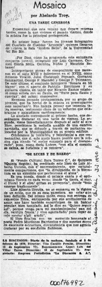 Mosaico  [artículo] Abelardo Troy.