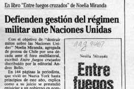 Defienden gestión del régimen militar ante Naciones Unidas  [artículo].