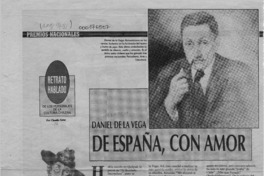 De España, con amor  [artículo] Claudio Solar.