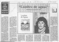 "Lumbre de aguas"  [artículo] Ronnie Muñoz Martineaux.