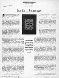 Los siete escalones  [artículo] Graciela Romero.