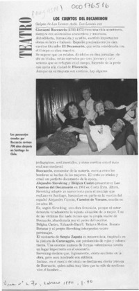 Los Cuentos del Decamerón  [artículo].