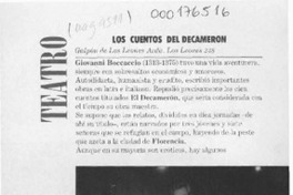 Los Cuentos del Decamerón  [artículo].