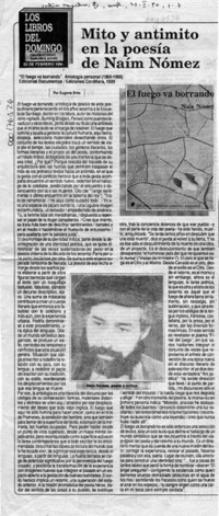 Mito y antimito en la poesía de Naín Nómez  [artículo] Eugenia Brito.