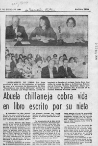Abuela chillaneja cobra vida en libro escrito por su nieta  [artículo].