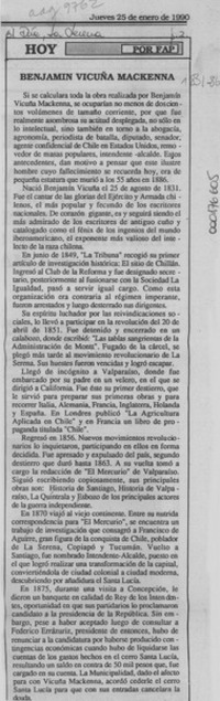 Benjamín Vicuña Mackenna