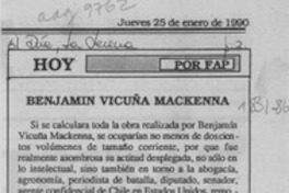 Benjamín Vicuña Mackenna