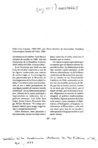 Pedro Lira Urquieta, 1900-1981  [artículo] Fernando Campos Harriet.