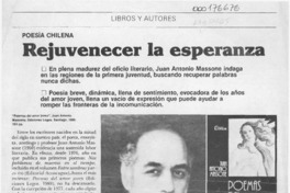 Rejuvenecer la esperanza  [artículo] R. L. F.