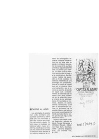 Cartas al azar  [artículo].