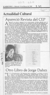 Otro libro de Jorge Dahm  [artículo].