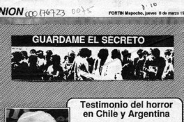 Testimonio del horror en Chile y Argentina  [artículo].