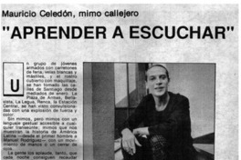 "Aprender a escuchar"