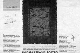 Enigmas tras el rostro mapuche  [artículo].