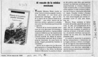 Al rescate de la música mexicana  [artículo] O. C.