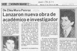 Lanzaron nueva obra de académico e investigador  [artículo].