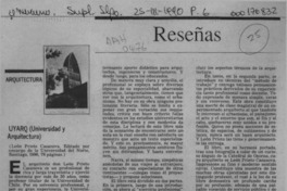 Uyarq (Universidad y arquitectura)  [artículo] Fernando de la Lastra.