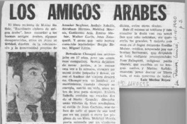 Los amigos árabes  [artículo] Luis Merino Reyes.