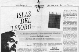 Islas del tesoro  [artículo] Martín Cerda.