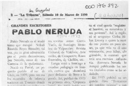 Pablo Neruda  [artículo].