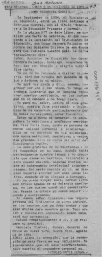 Cómo redactaba Gabriela?  [artículo] Rodolfo Núñez Durán.