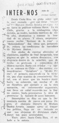 Inter - Nos  [artículo] Enrique Neiman.