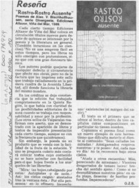 Reseña  [artículo] O. Z. S.