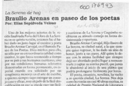 Braulio Arenas en paseo de los poetas  [artículo] Elías Sepúlveda Veloso.