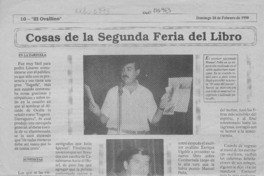 Cosas de la Segunda Feria del Libro  [artículo].