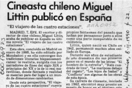 Cineasta chileno Miguel Littin publicó en España  [artículo].