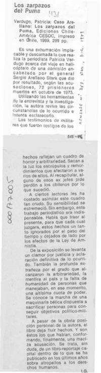 Los zarpazos del puma