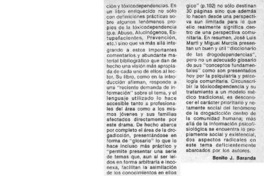 Drogadicción  [artículo] Benito J. Baranda.