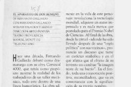 El Aparatito de don Benigno  [artículo] E. G.
