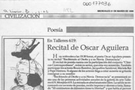 Recital de Oscar Aguilera  [artículo].