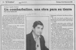 Un combarbalino, una obra para su tierra