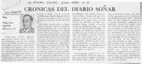 Crónicas del diario soñar  [artículo] Héctor Leiva Oyarzún.